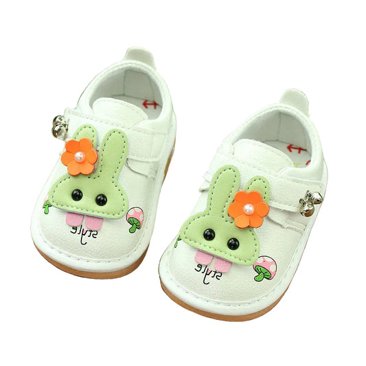 Bunny Style Soft-Sole Baby Sneakers - Pink