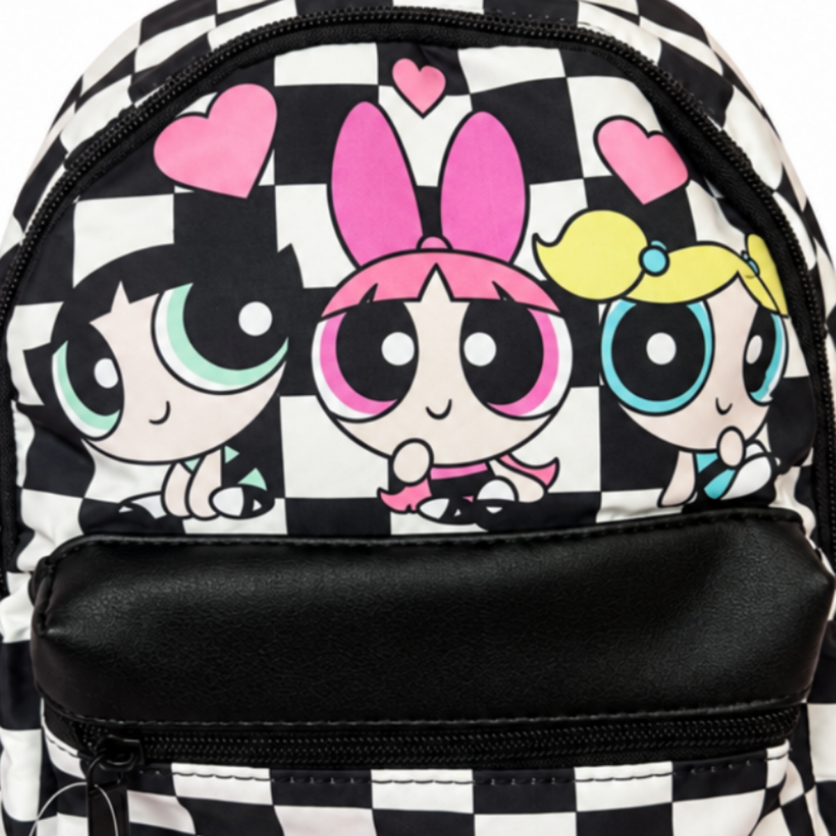 The Powerpuff Girls Black & White Checkered Backpack