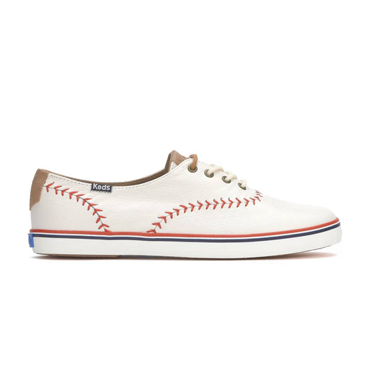 Keds Women's Champion Pennant Baseball Leather Sneaker