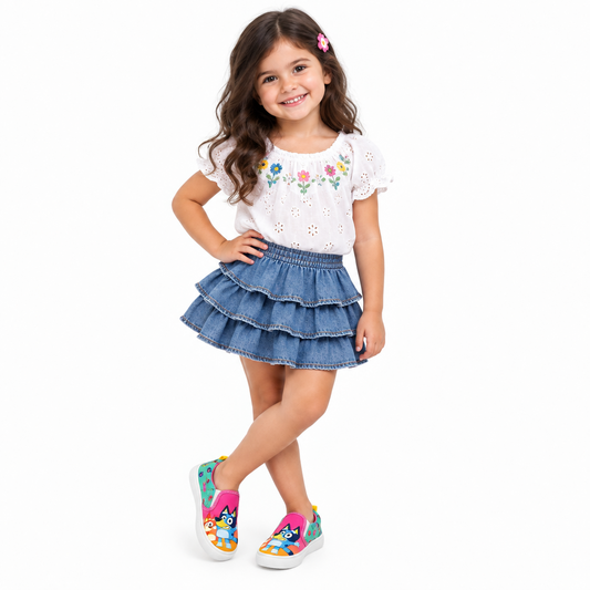 Kids' Bluey & Bingo Slip-On Canvas Sneakers