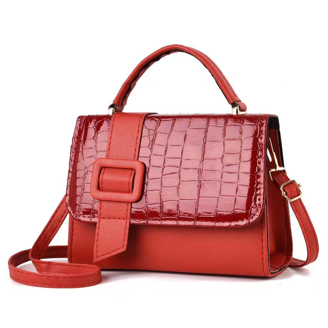 Linear Buckle Crossbody / Handbag