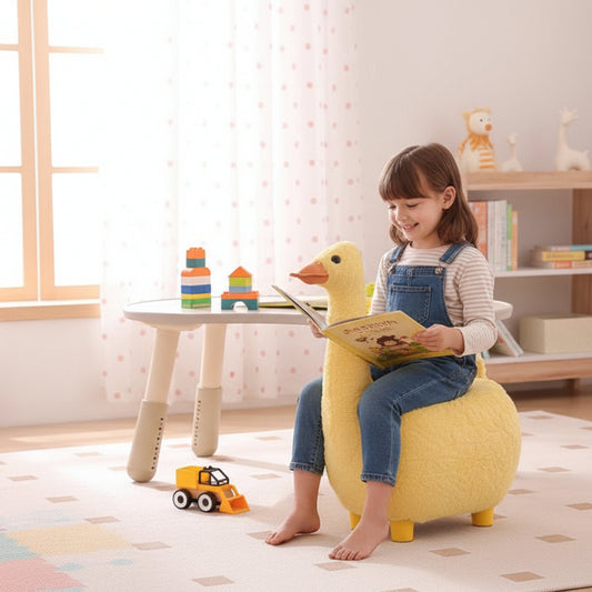 Goose Animal Children's Ottoman Footstool