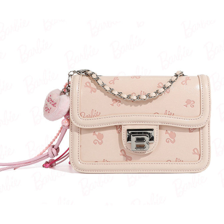 Barbie | Embossed Small Flap Crossbody Bag