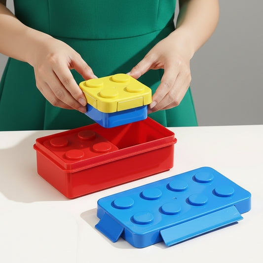 Building Block Lunch Box & Water Bottle Set