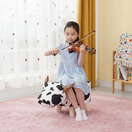 Cow Animal Children's Ottoman Footstool