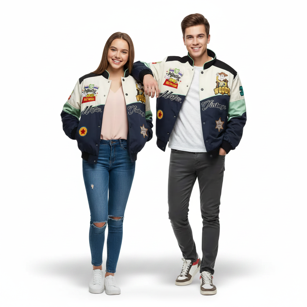 Toy Story Woody Baseball Varsity Jacket