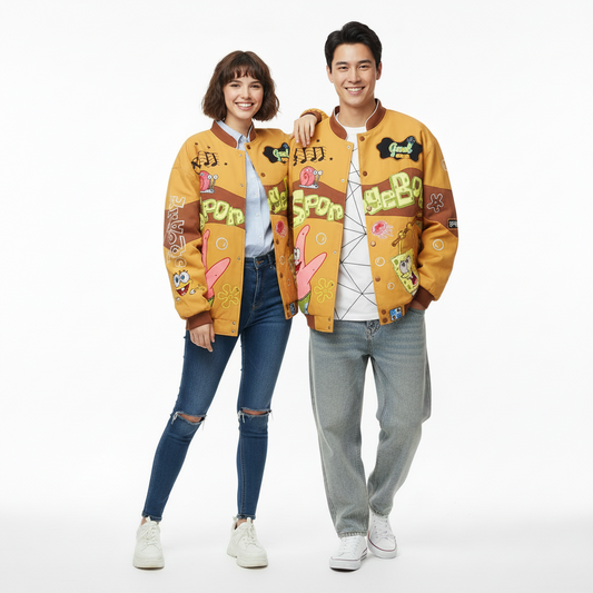 SpongeBob SquarePants "Lucky Day" Bomber Varsity Jacket
