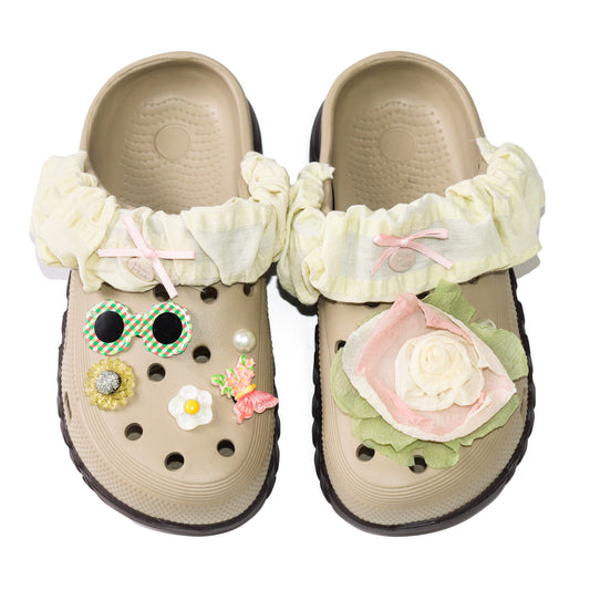 ZYLUS AeroGrip Fleura Clog Sandals