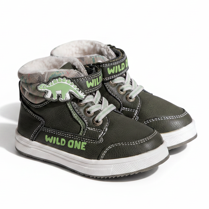 Boy's Dino Winter Hug Snow Sneakers
