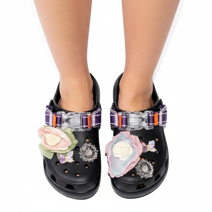 AeroGrip Blossom Clog Sandals