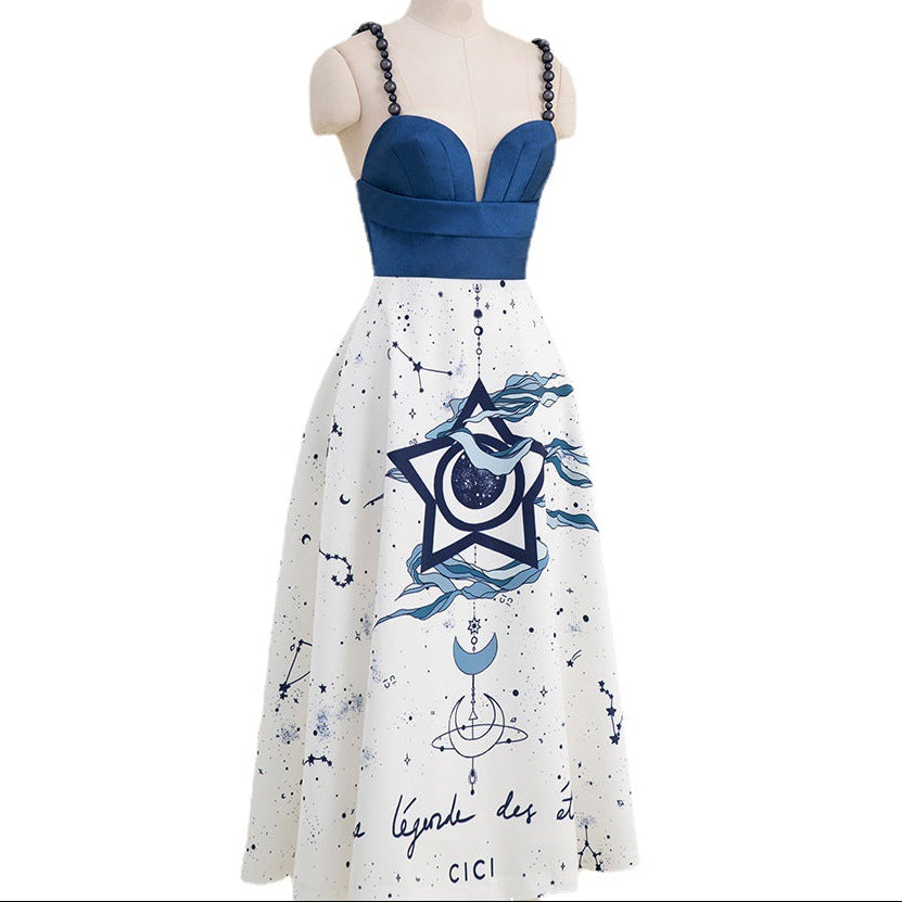 Constellation Elegant Temperament Midi Dress