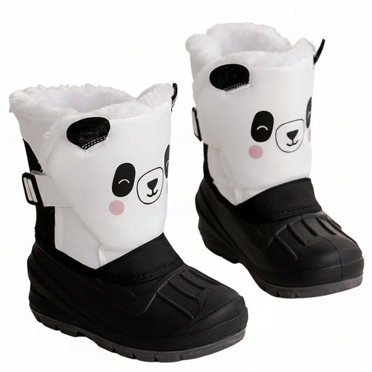 Children's Cute Cartoons Winter Hug Snow Boots - Panda