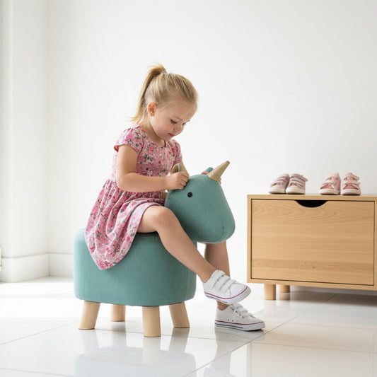 Unicorn Animal Children's Ottoman Footstool