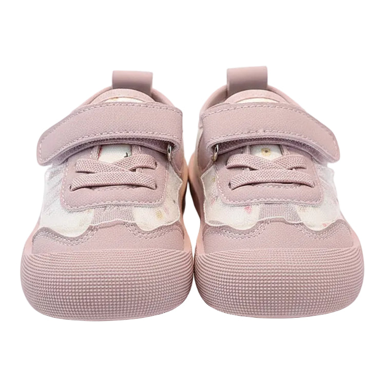 Girl's Secret Garden Soft-Soles First Step Sneakers - Pink
