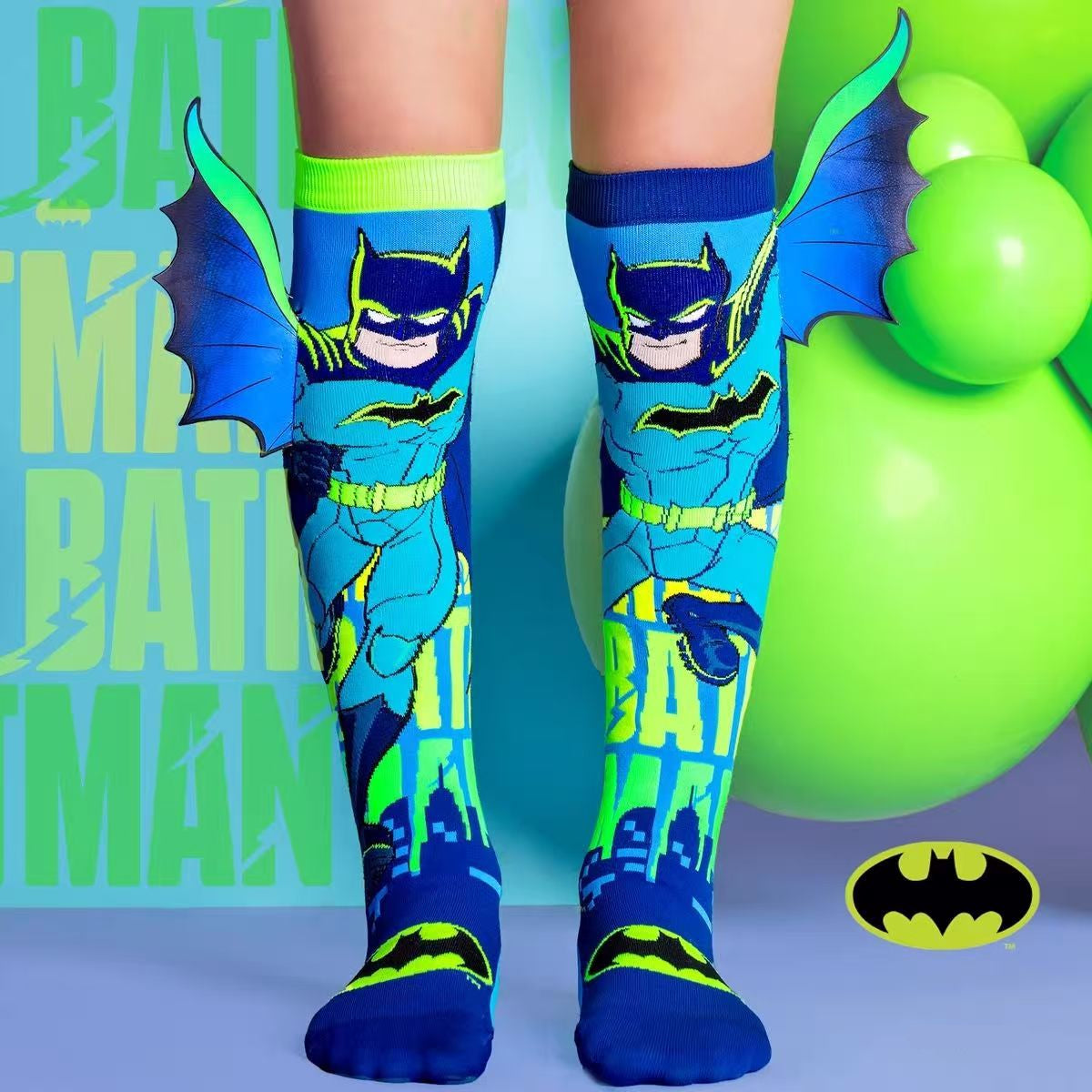 Batman Children's Adorable 3D Knee-High Crazy Socks