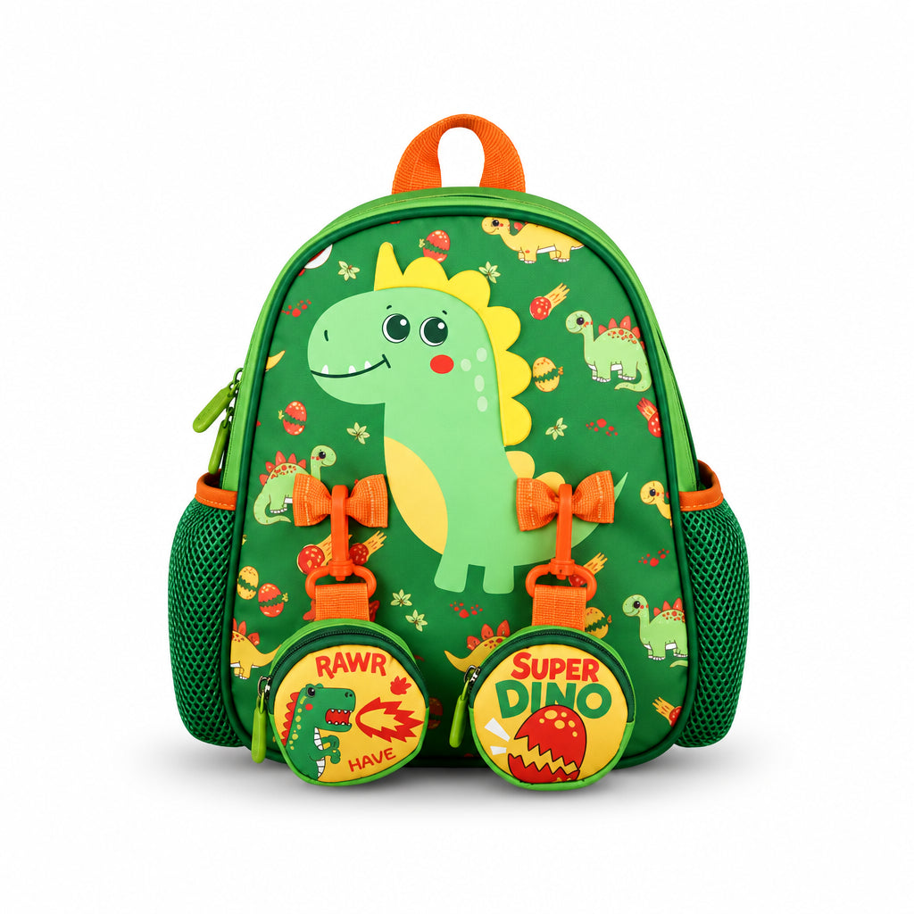 Supercute Super Dino School Backpack & Lunch Bag Set