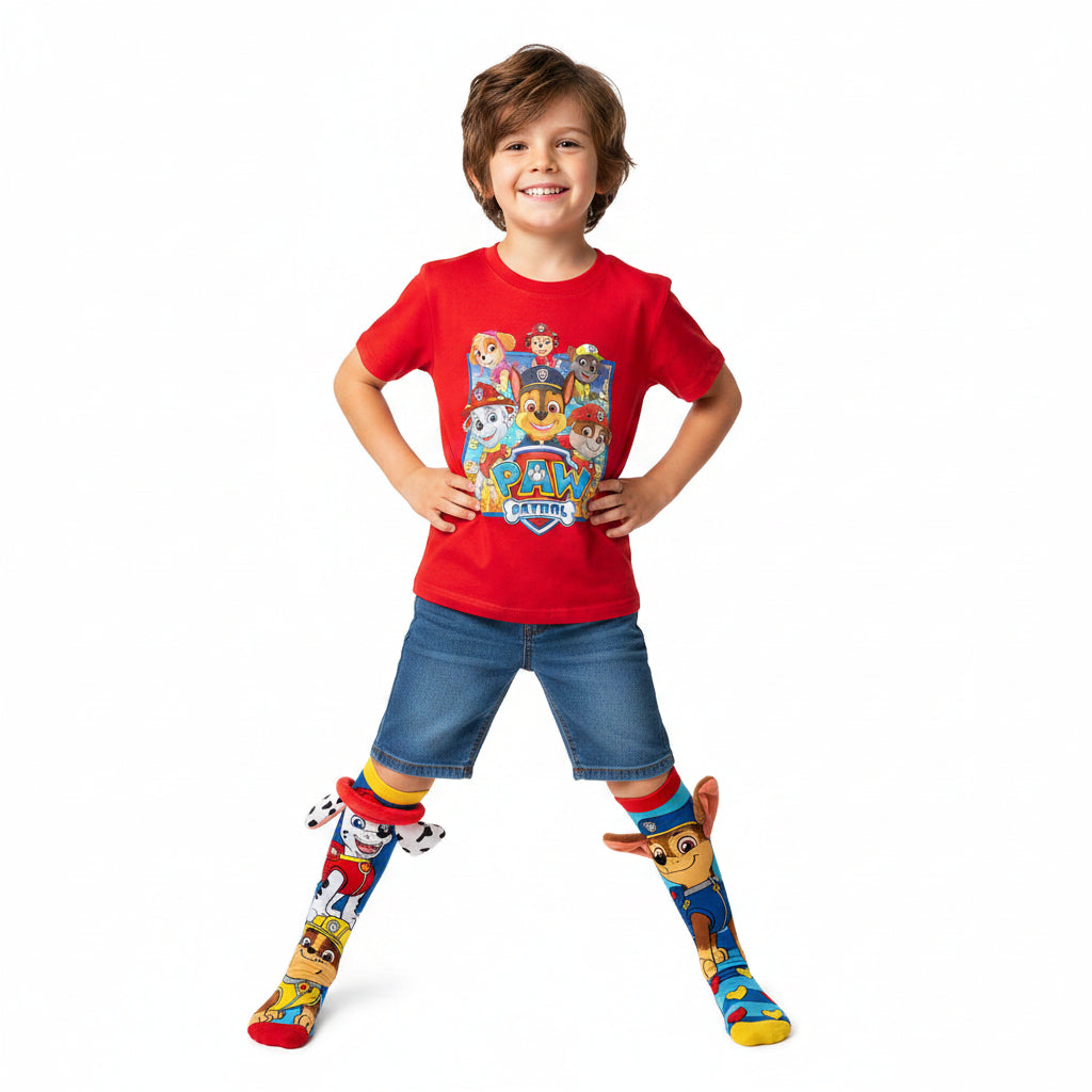 Paw Patrol Knee-High Mismatched 3D Crazy Socks