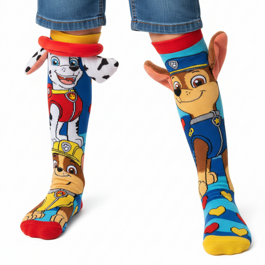 Paw Patrol Knee-High Mismatched 3D Crazy Socks