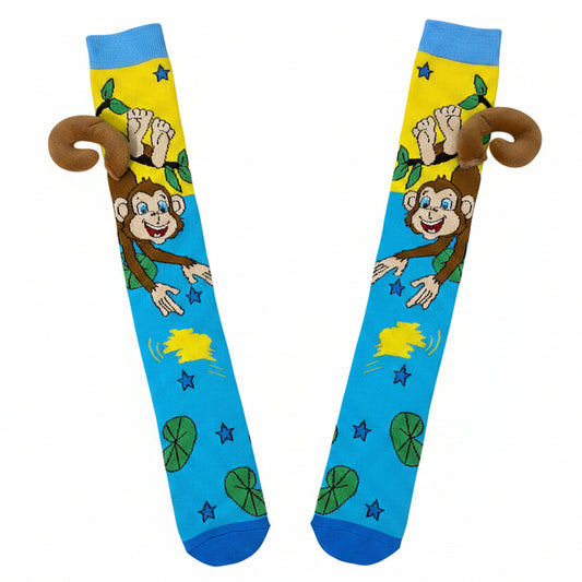Boy's Cute 3D Knee-High Crazy Socks