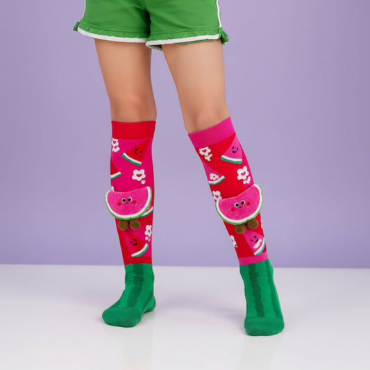 Funky Fruit 3D Cartoon Knee-High Socks