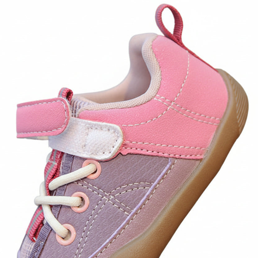 Little Jogger Patchwork Soft Sole Sneakers - Black