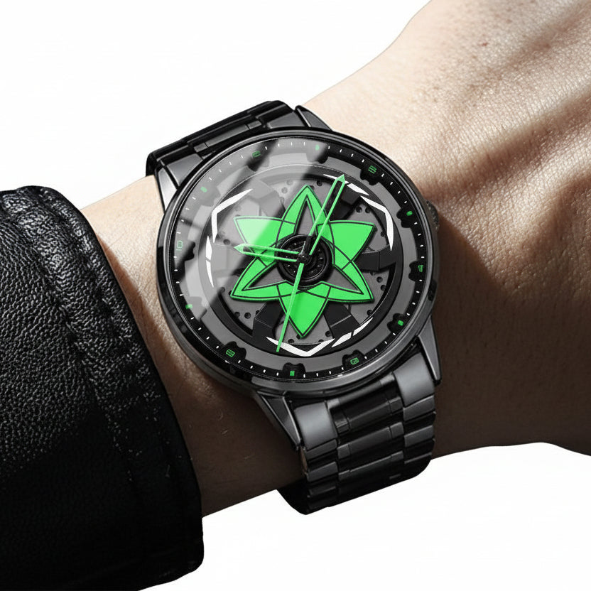 Men's Sasuke Sharingan Quartz Rotating Wristwatch