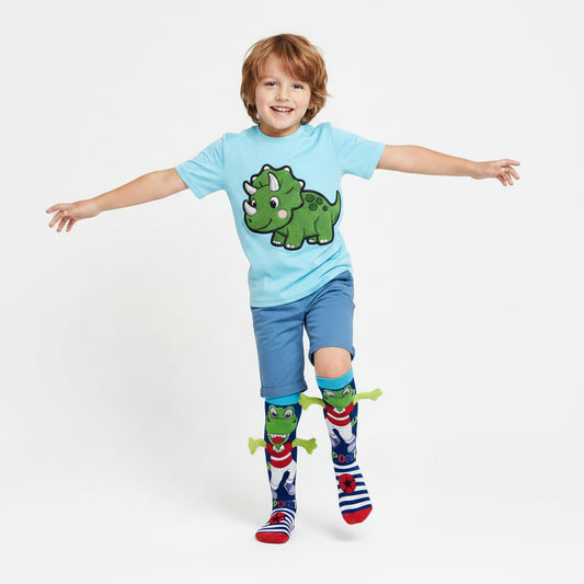Dinosaur Sports 3D Knee High Crazy Socks