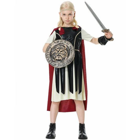 Children Ancient Greece Roman Spartan Warrior/Knight Costumes