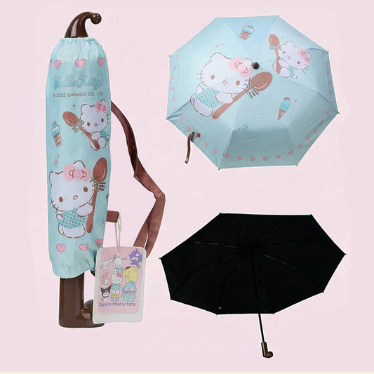 Hello Kitty Mint Chocolate Folding Red Boot Umbrella