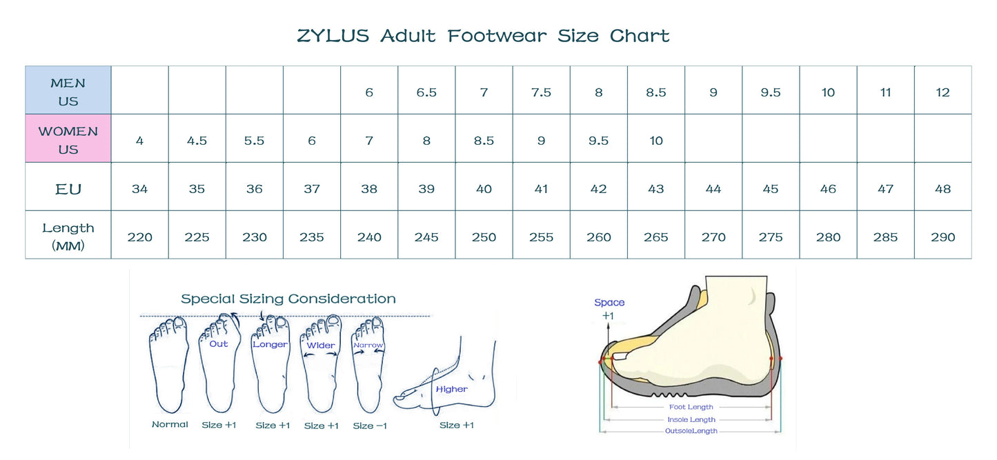 ZYLUS AeroGrip Astra Clog Sandals