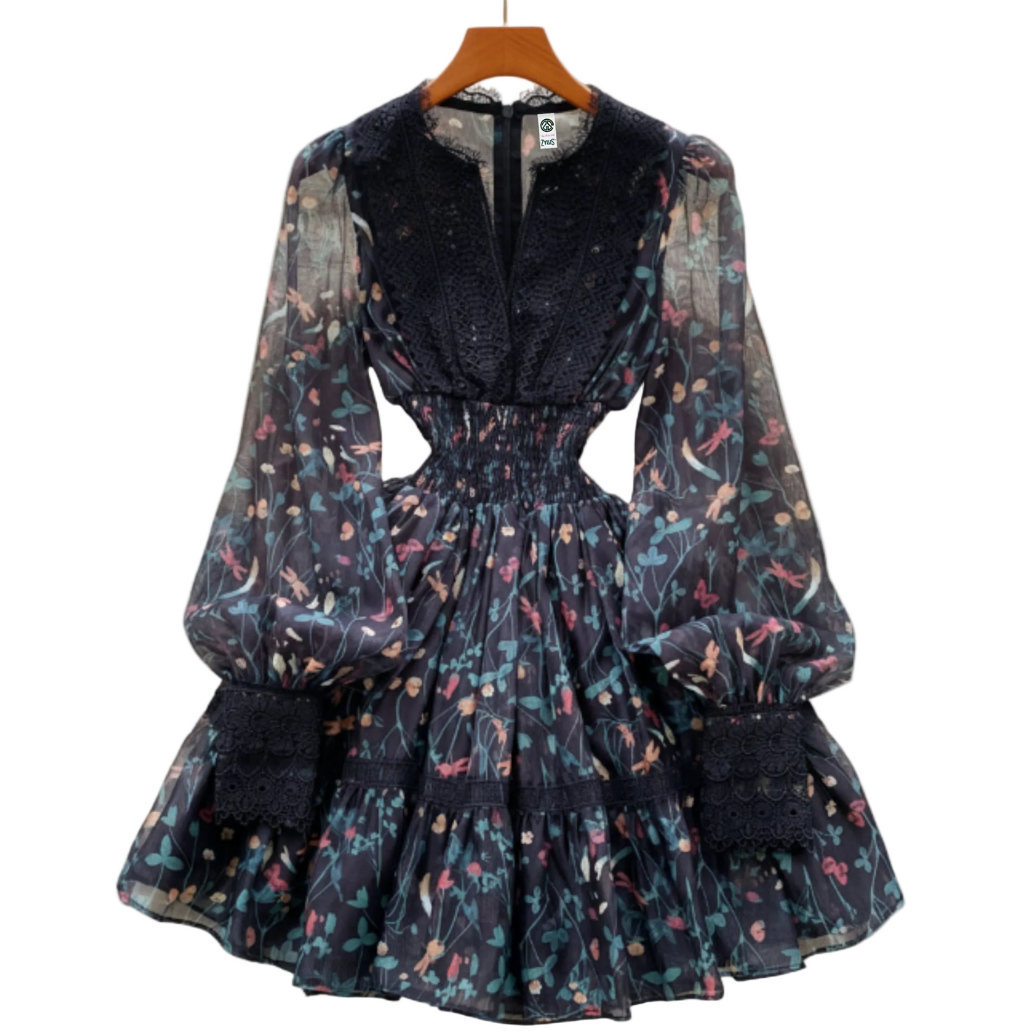 Lace Temperament Long Sleeve Dress