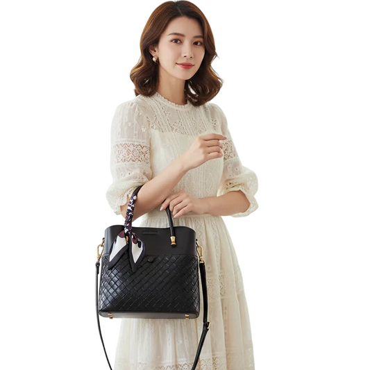 Scarf Bucket Crossbody Bag