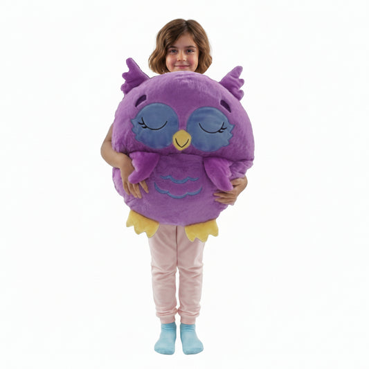 Zip & Zzz's Children's Cartoon Sleeping Bag - Owl