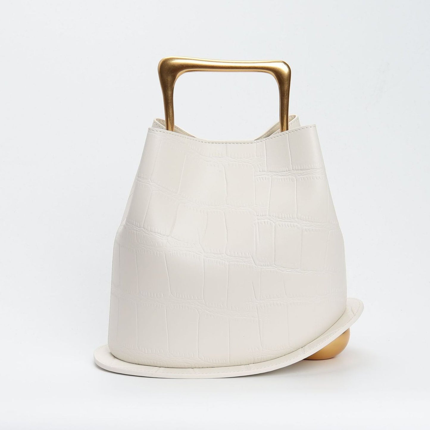 Posh Metal Bucket Crossbody/Handbag