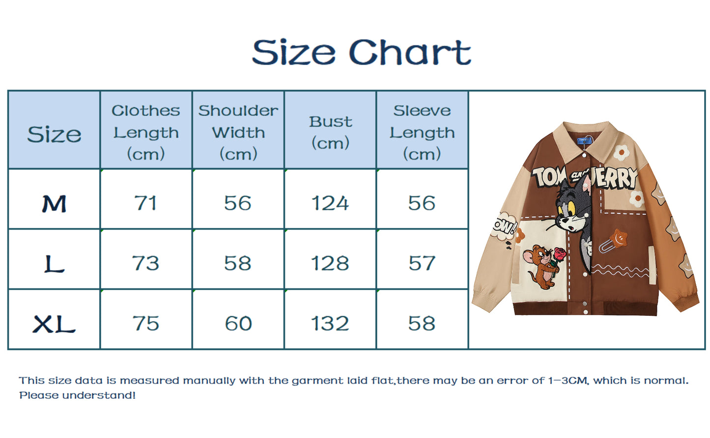 Tom and Jerry Patchwork Varsity Jacket