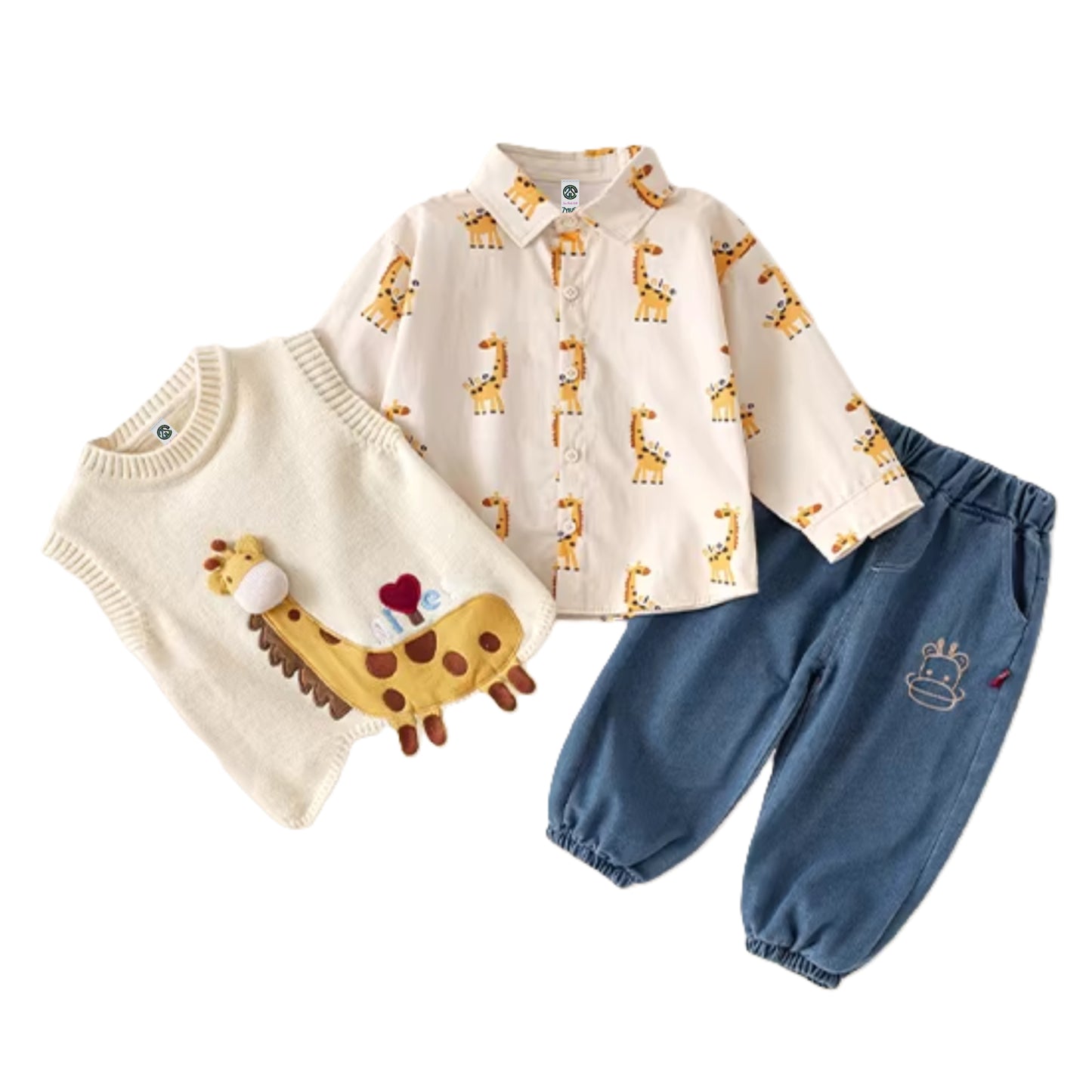 Boy's Geoffrey Spring & Autumn 3-Piece Outfit Set