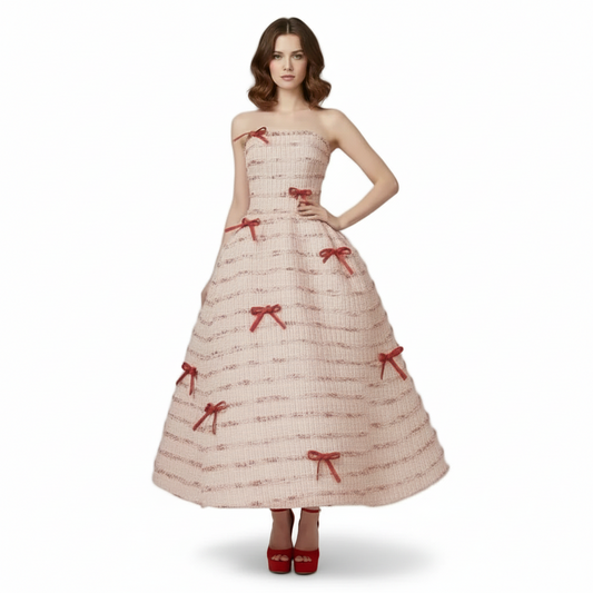 Chantel Bow Bandeau Casual Dress