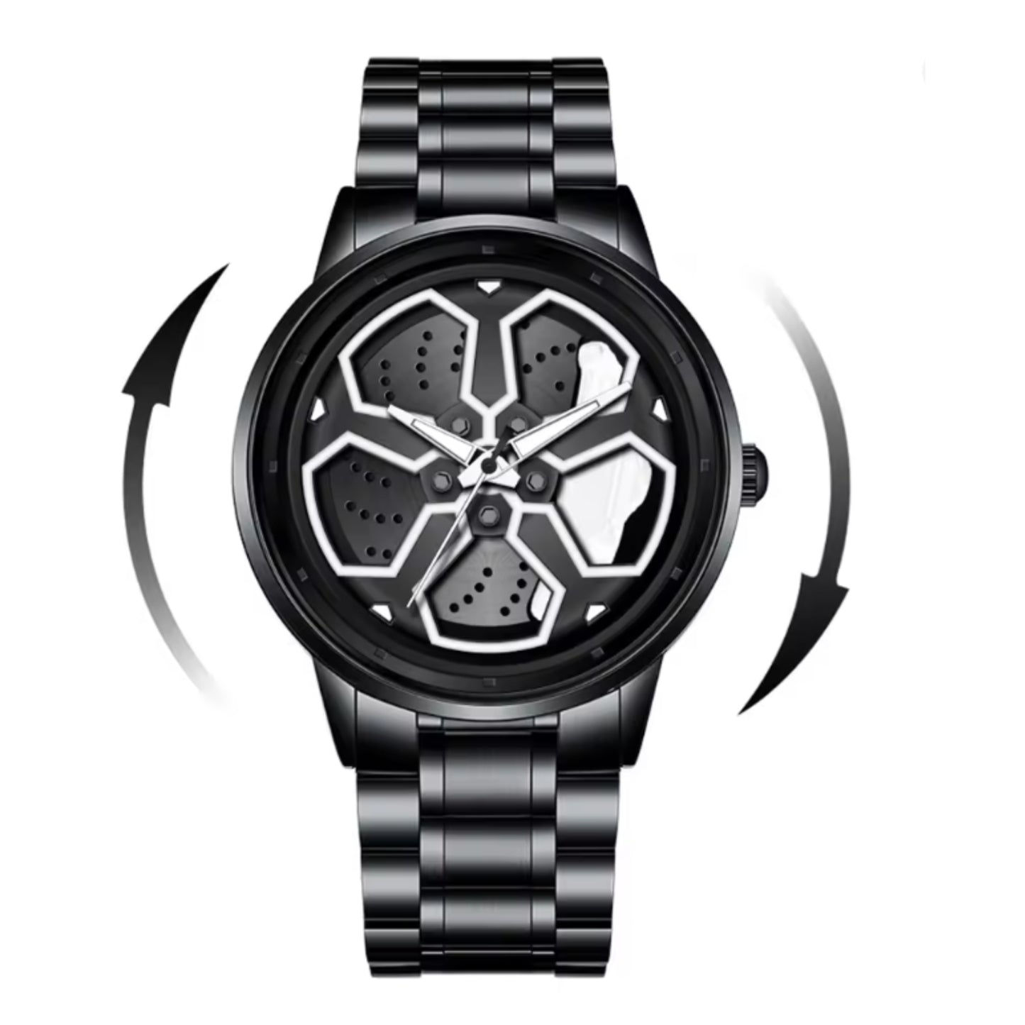 Radial Caliper GT Matt Black Quartz Wristwatch