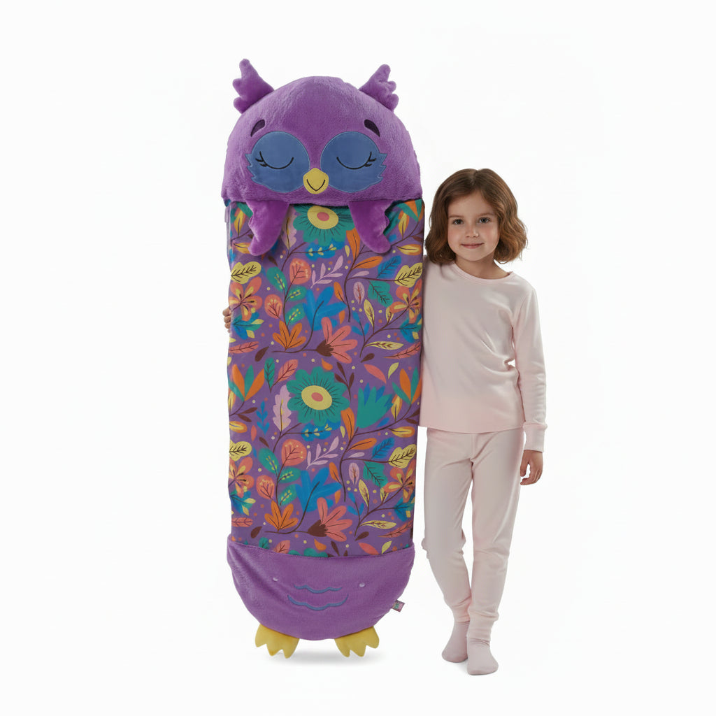 Zip & Zzz's Children's Cartoon Sleeping Bag - Owl