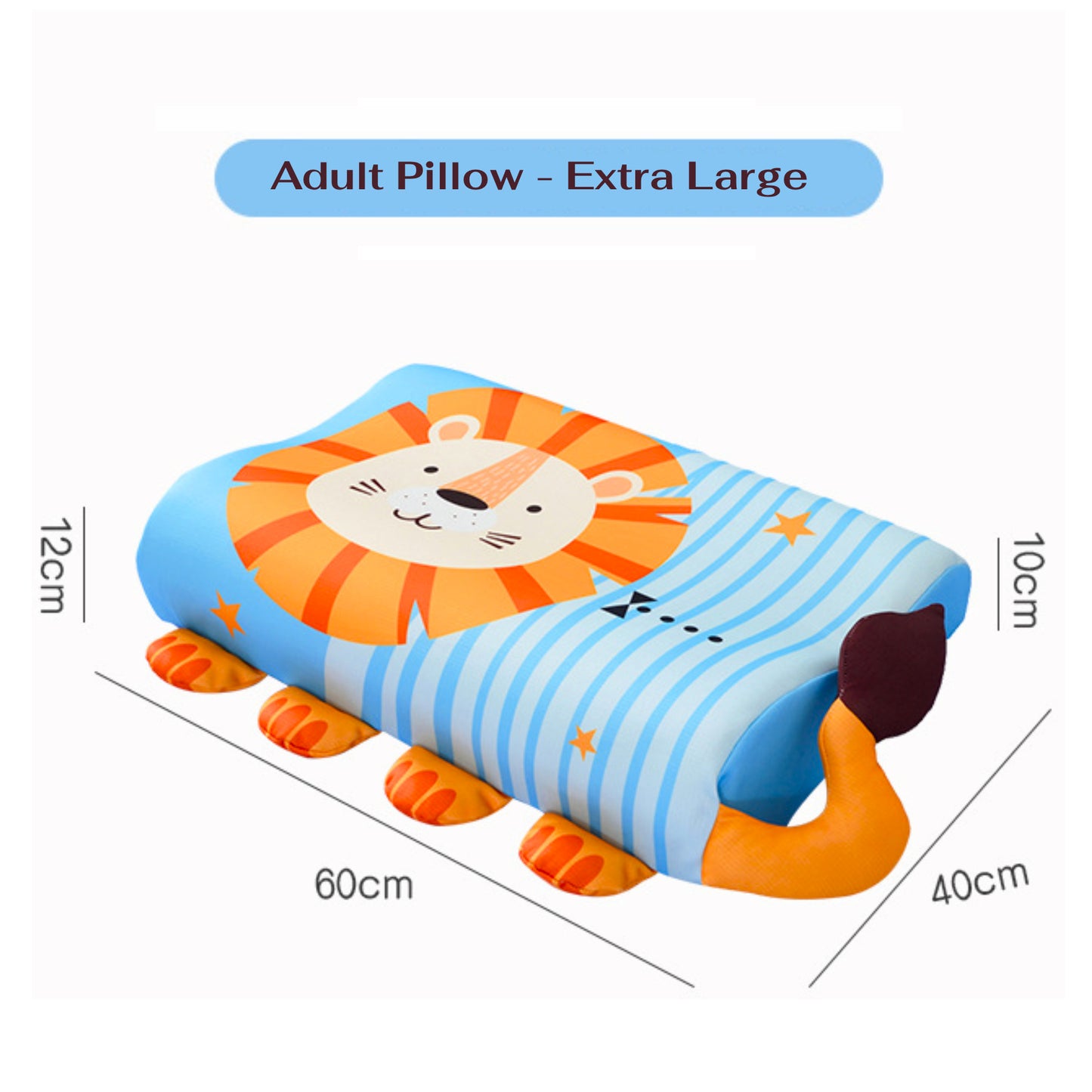 Children's Cartoons Ergonomic Contoured Memory Foam Pillow
