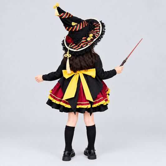 Little Gryffindor Wizard Cosplay Dress Set