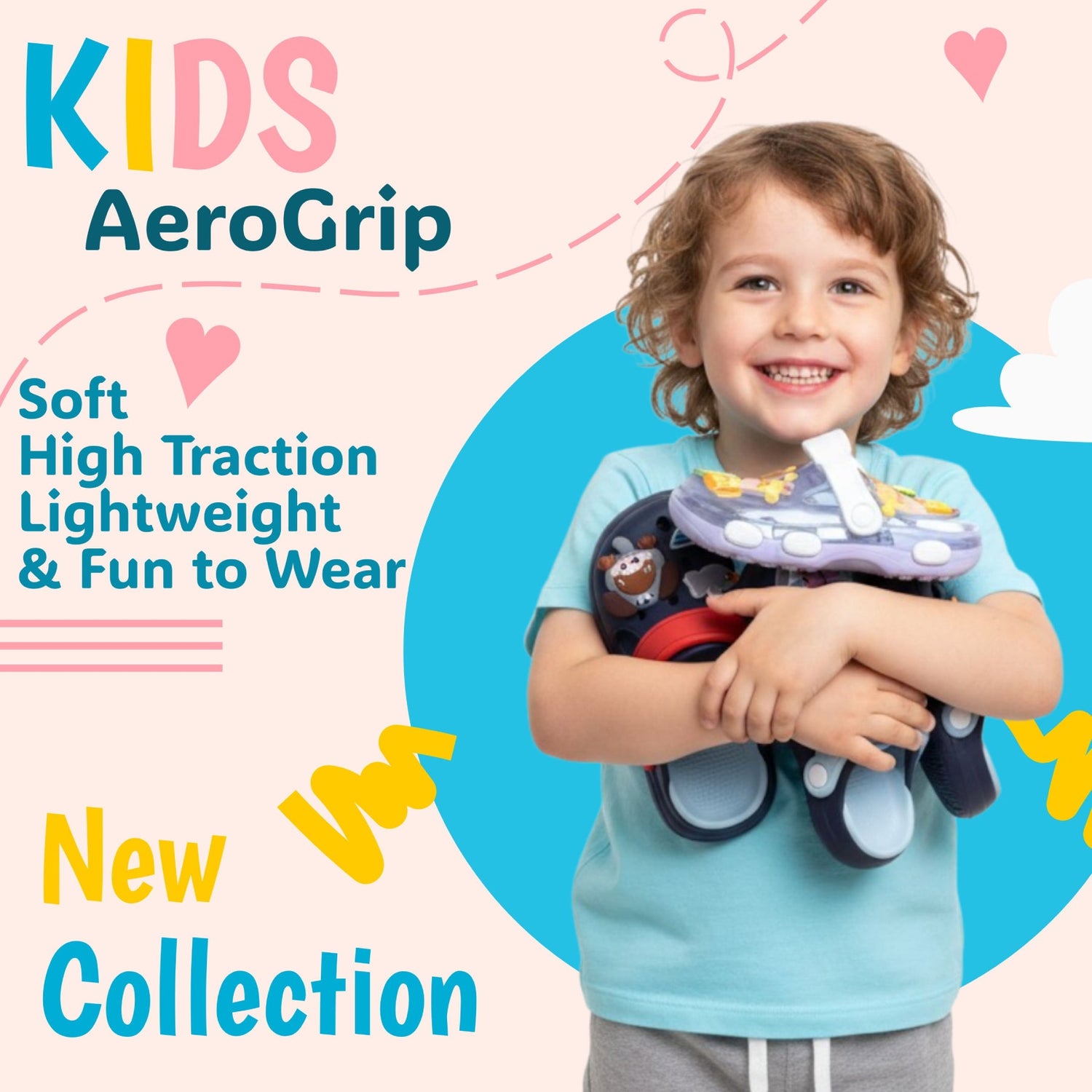 Children's AeroGrip Clog Sandals