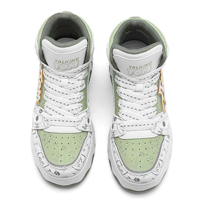 TALKING TOM | Graffiti High-Top Sneakers - Green