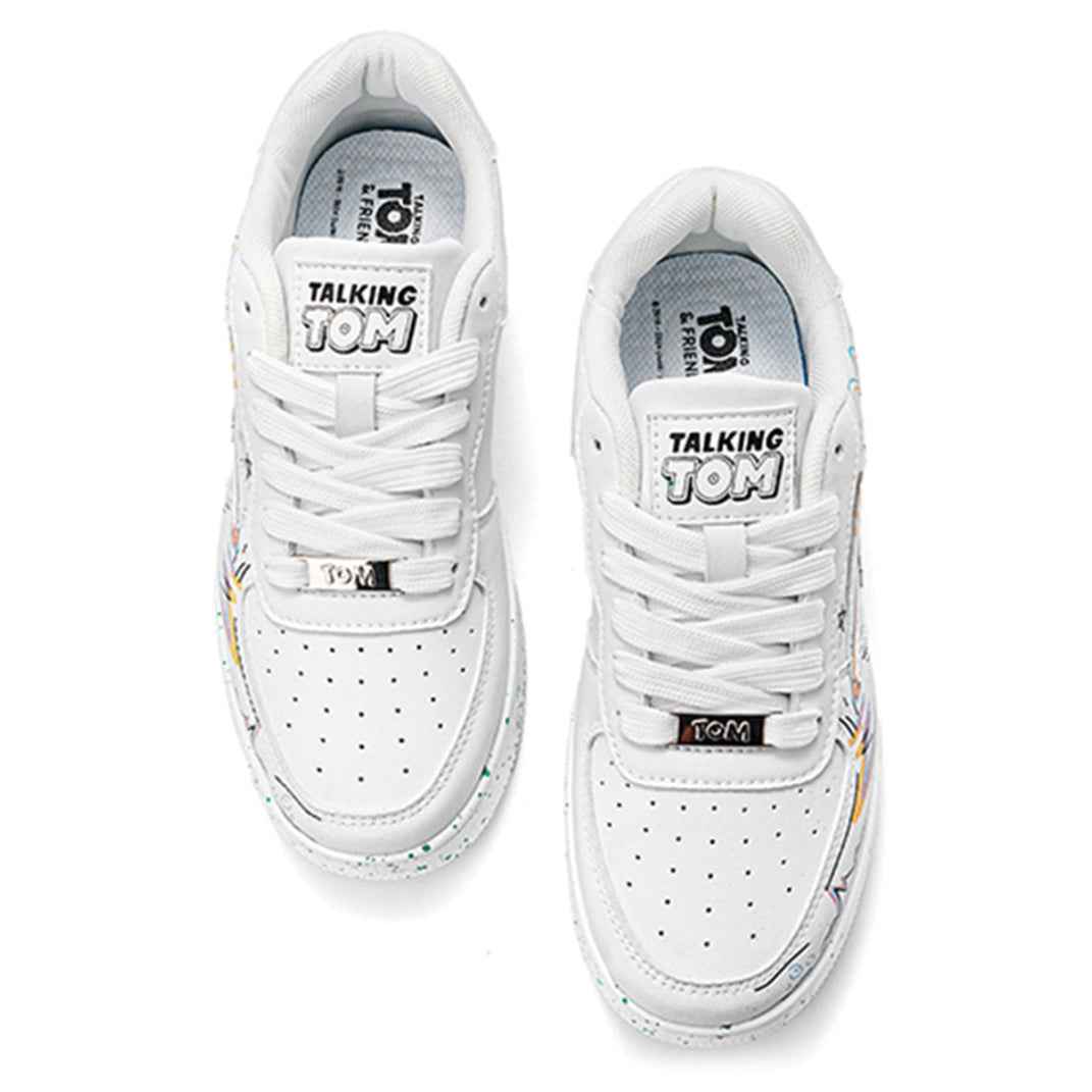 TALKING TOM | Graffiti Lightning Sneakers - White
