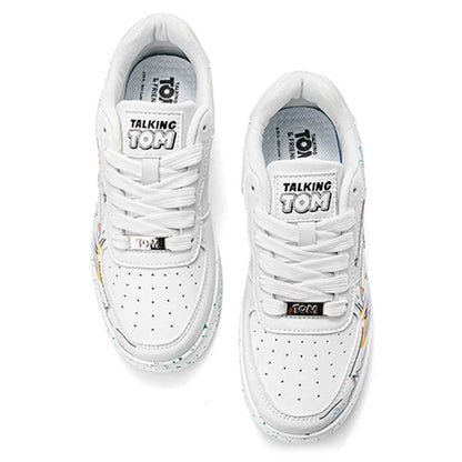 TALKING TOM | Graffiti Lightning Sneakers - White