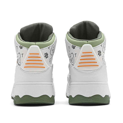 TALKING TOM | Graffiti High-Top Sneakers - Green