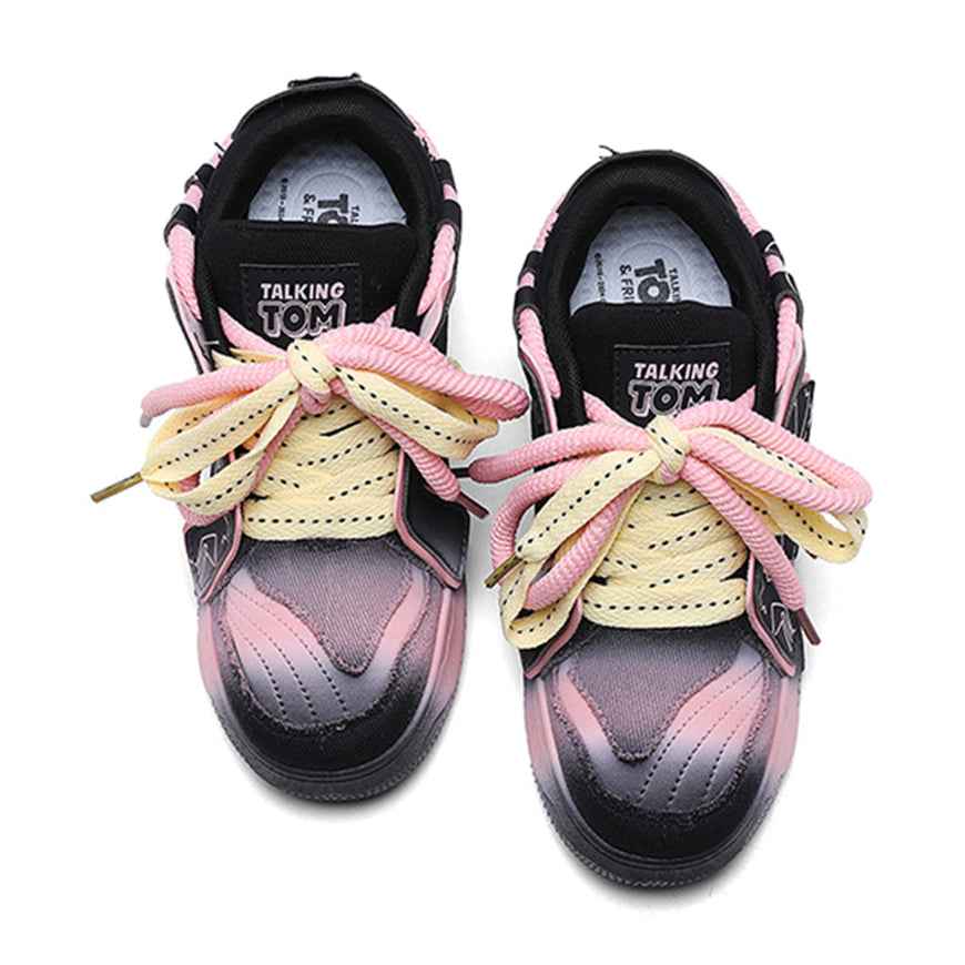 TALKING TOM | Graffiti Casual Sneakers - Black