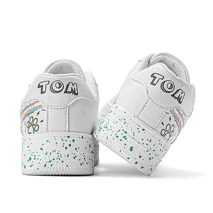 TALKING TOM | Graffiti Lightning Sneakers - White