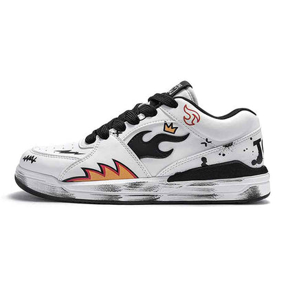 TALKING TOM | "Flame" Scuffed Sneakers