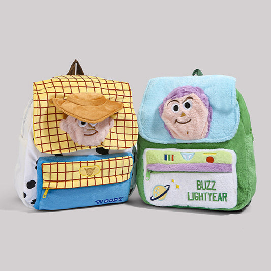 Toy Story Plush Character Toddler Backpacks - Woody & Buzz Lightyear